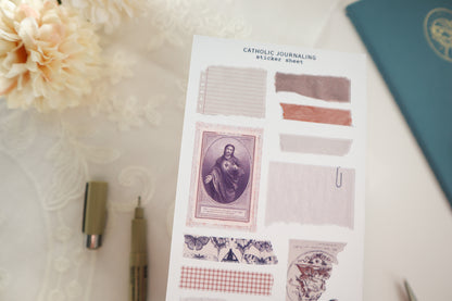 Catholic Journaling Sticker Sheet