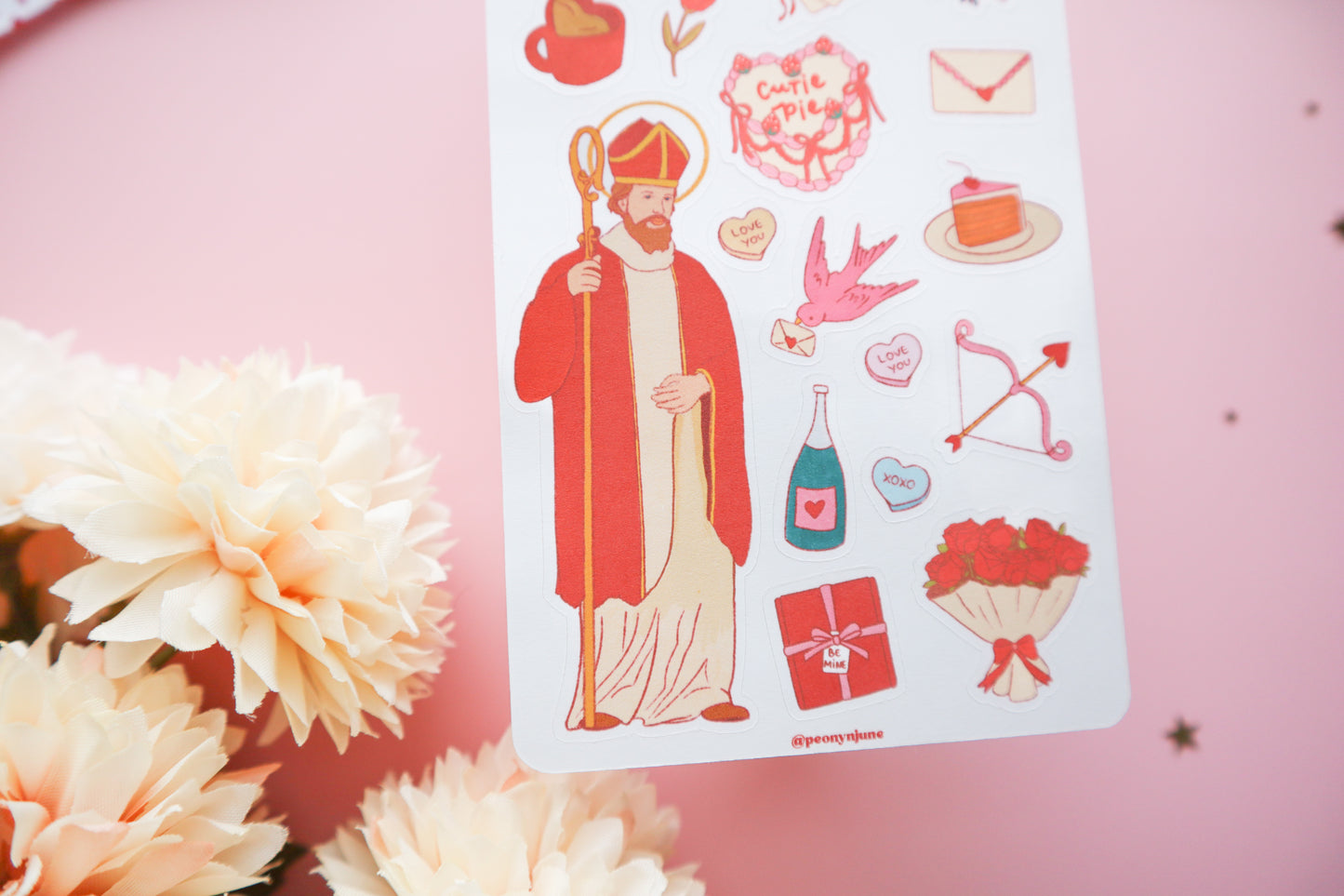 St Valentine Sticker Sheet