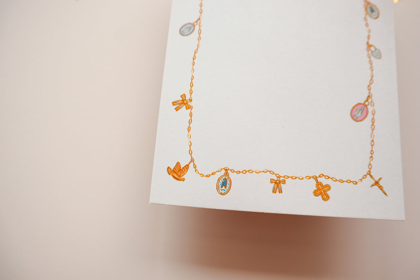 Catholic Charm Necklace Notepad