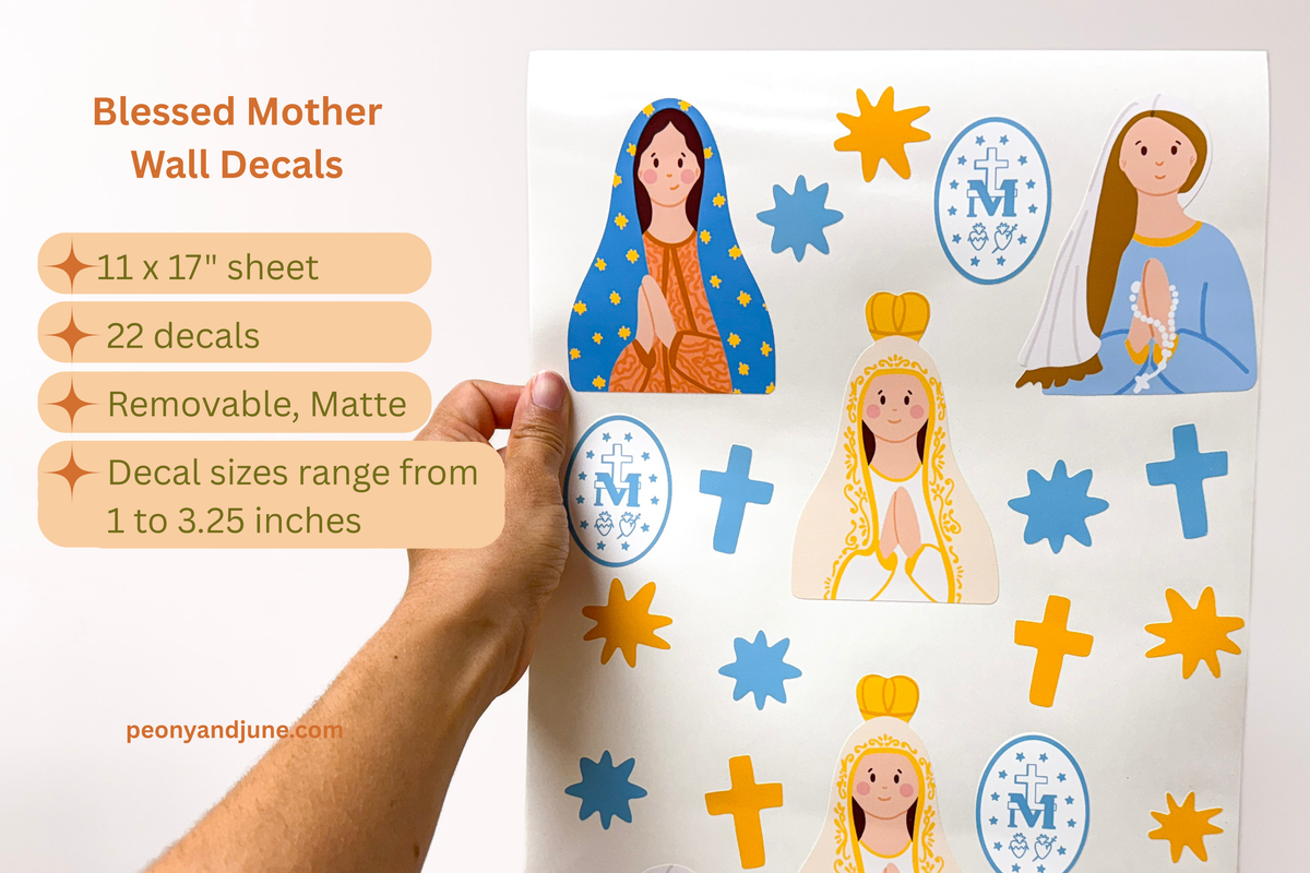 Blessed Mother Wall Decals
