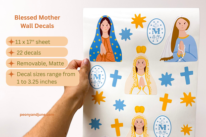 Blessed Mother Wall Decals