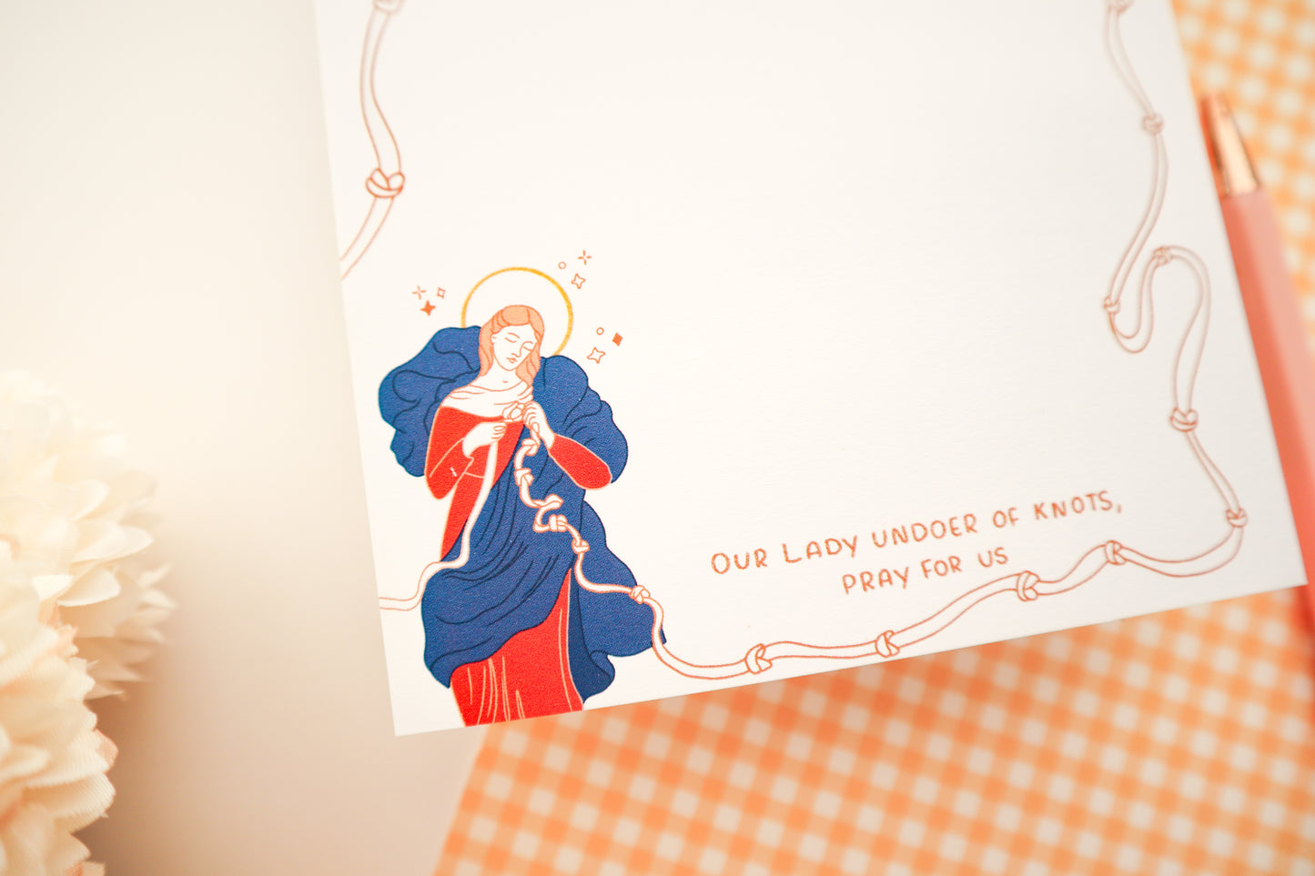 Our Lady Undoer of Knots Notepad