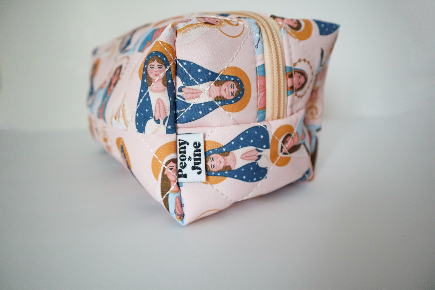 Blessed Mother Quilted Pouch