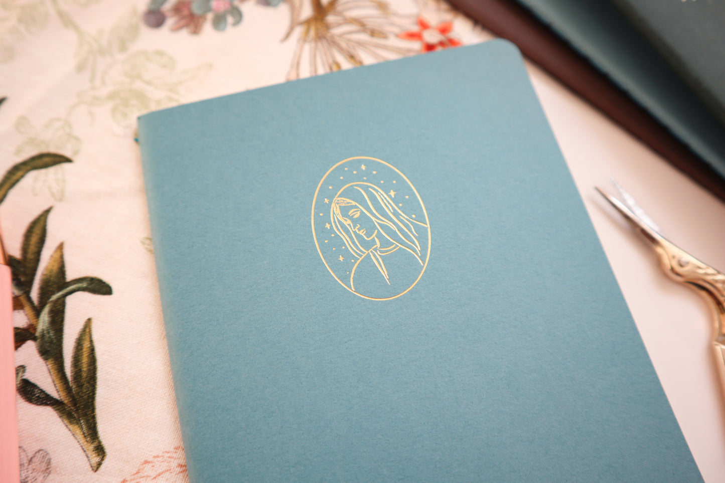 Blue Marian A6 Softcover Notebook