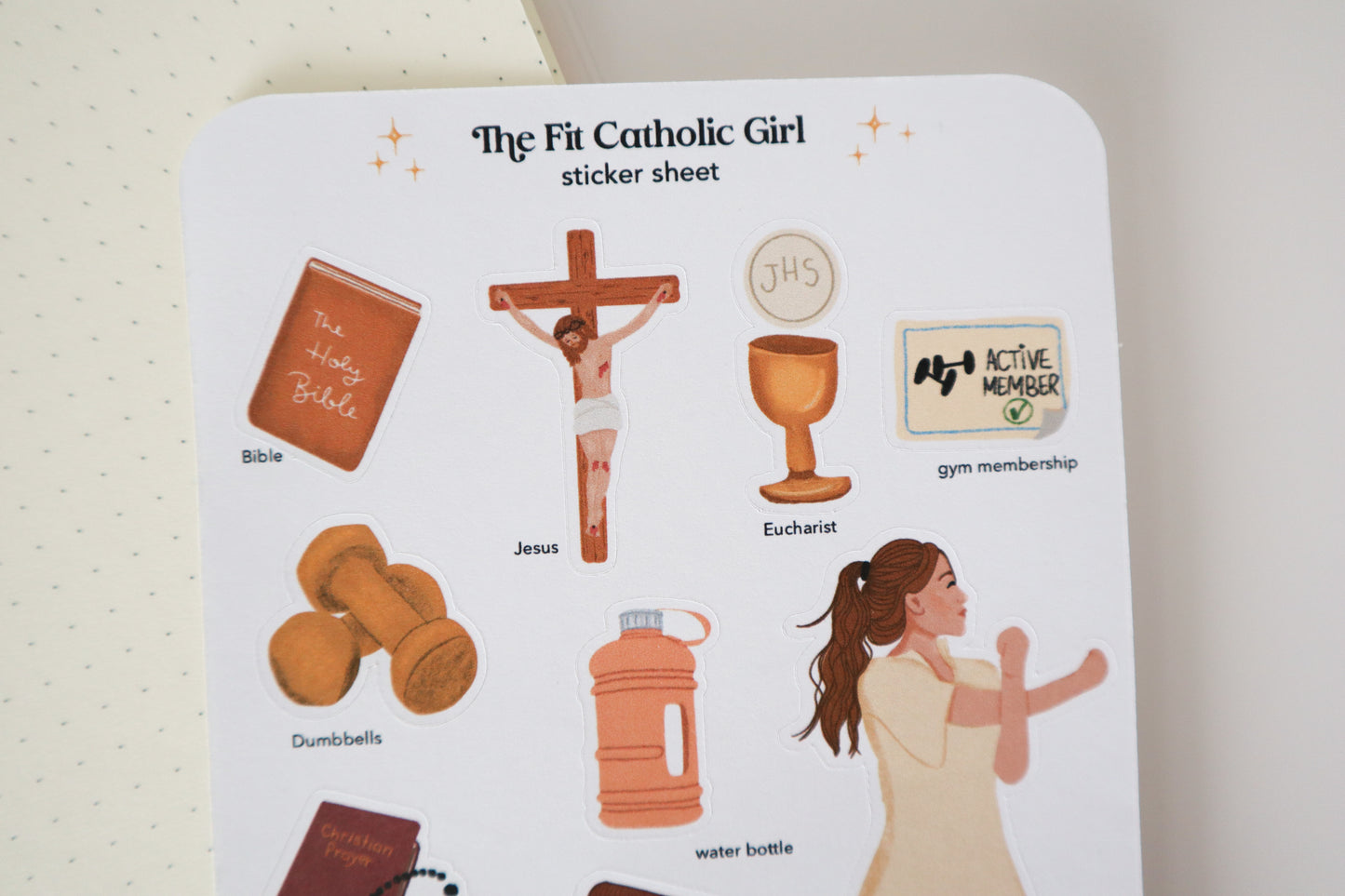 The Fit Catholic Girl Sticker Sheet