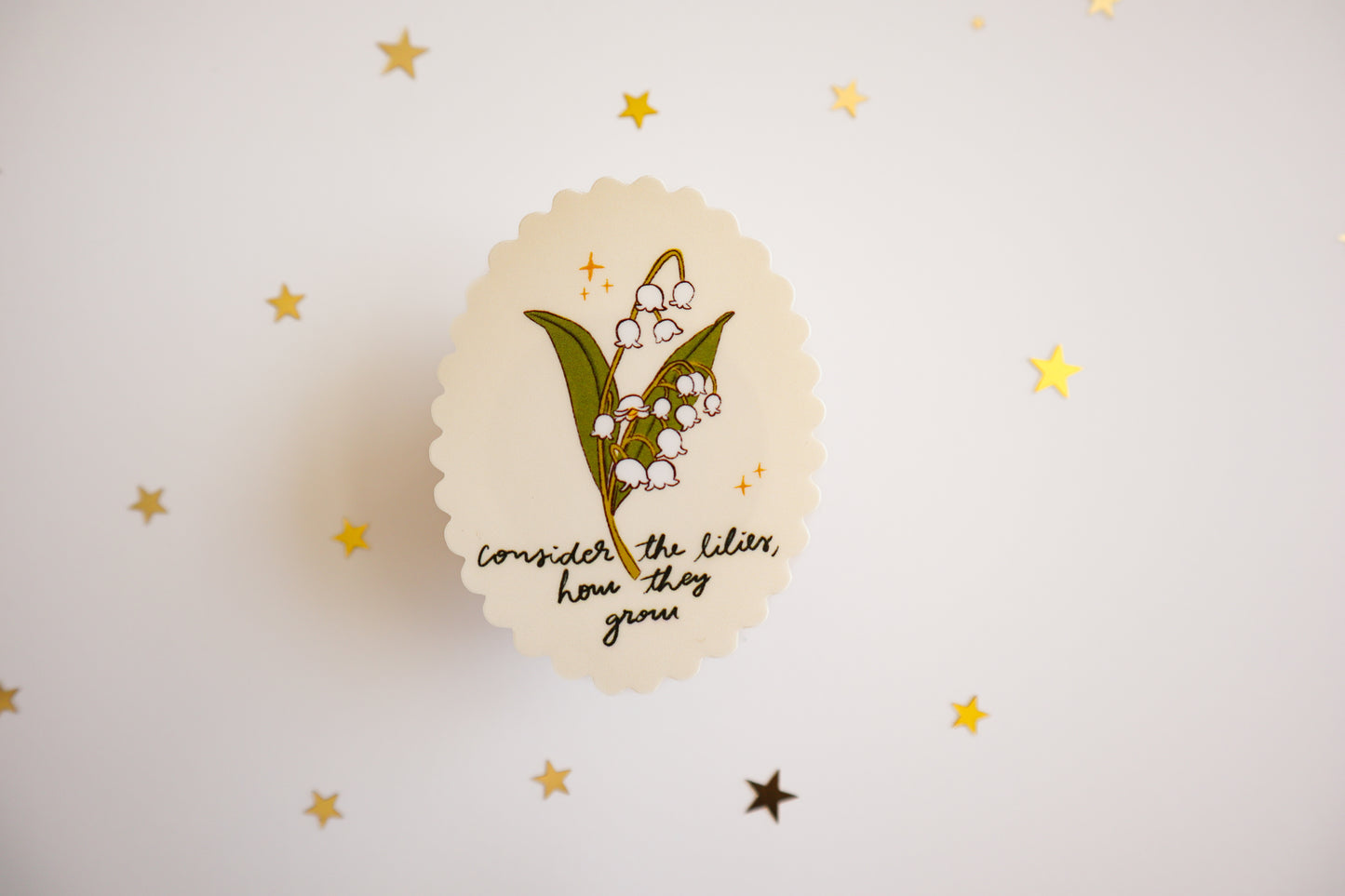 Consider the Lilies Vinyl Sticker