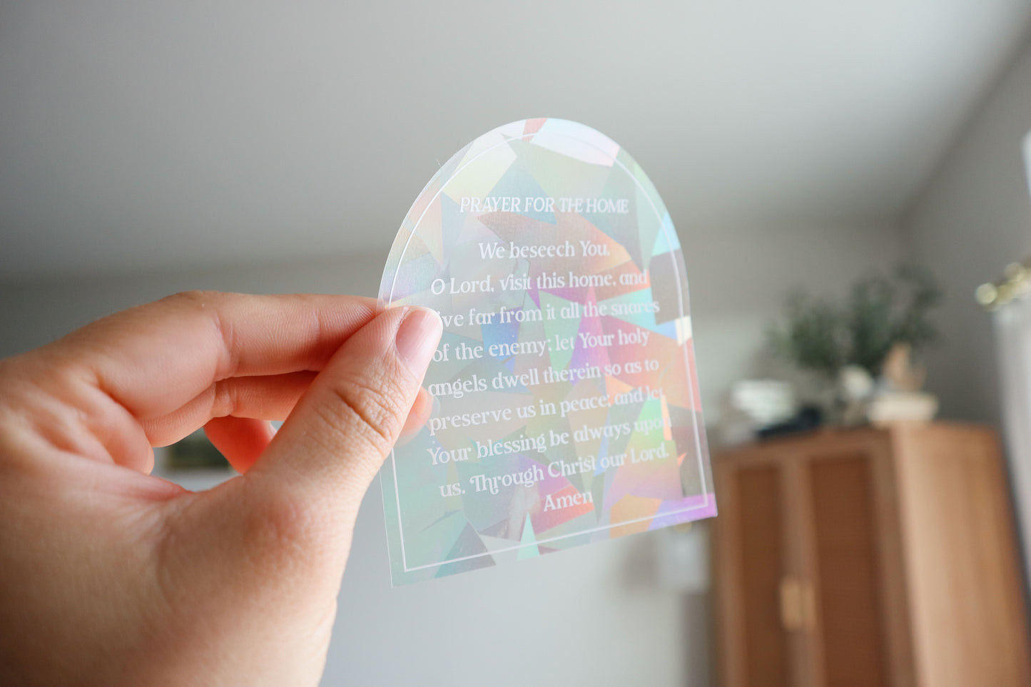 Prayer for The Home Suncatcher Decal