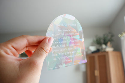 Prayer for The Home Suncatcher Decal