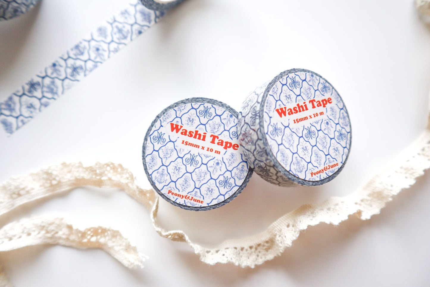 Blue Tile Marian Washi Tape