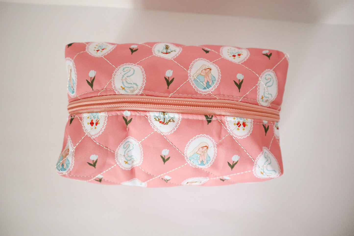 Marian Pink Quilted Pouch