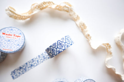 Blue Tile Marian Washi Tape