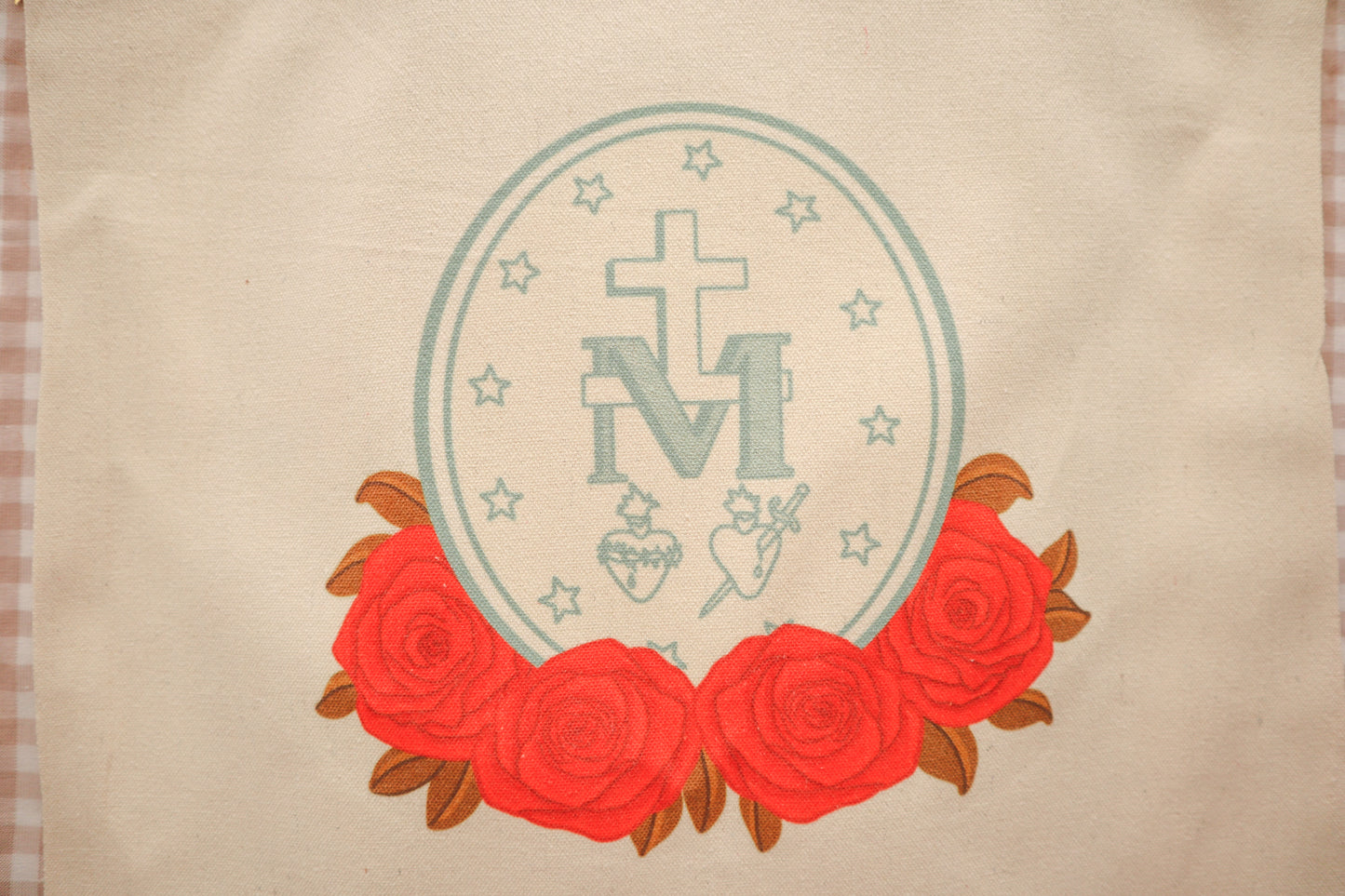 Miraculous Medal Canvas Tote Bag