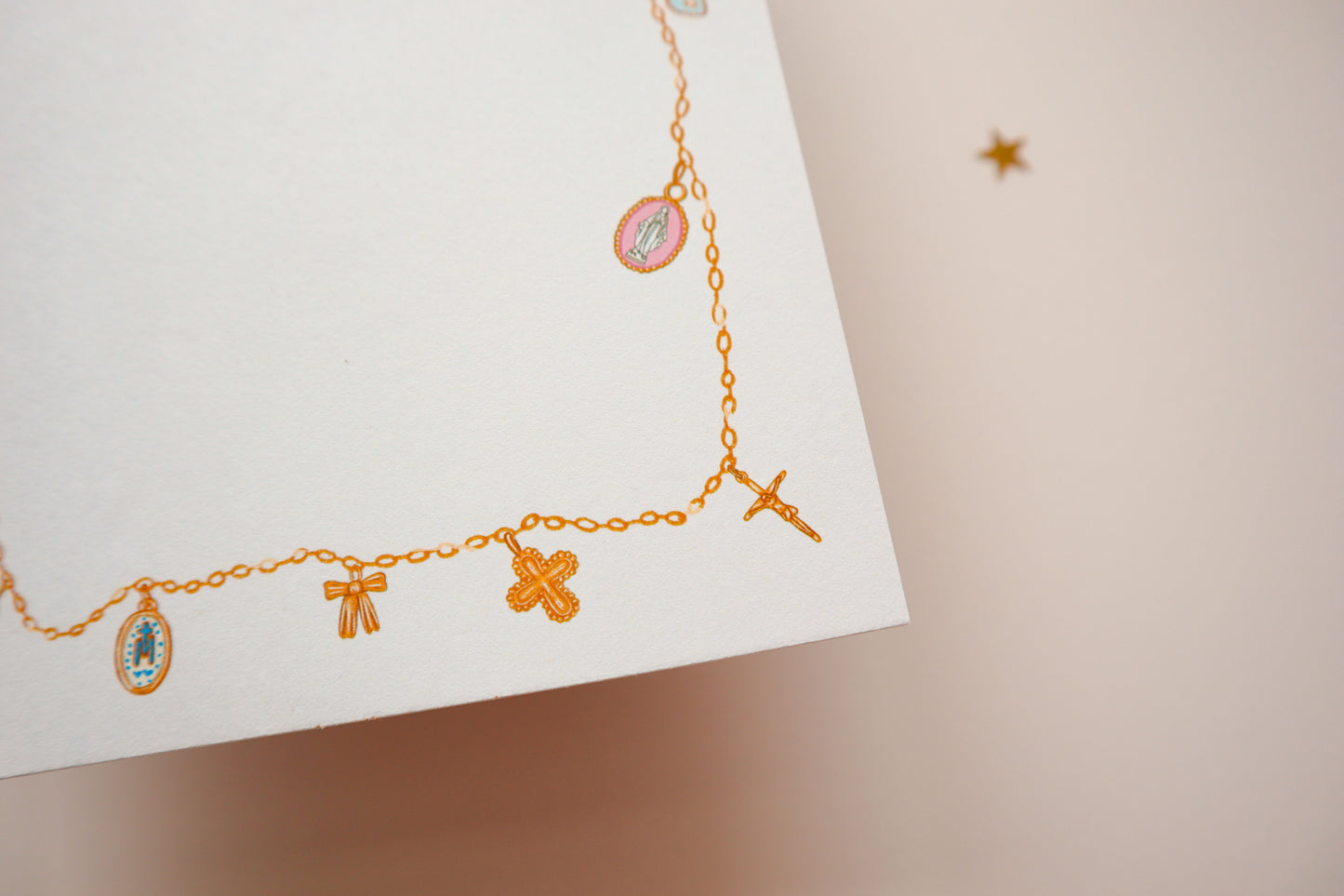 Catholic Charm Necklace Notepad
