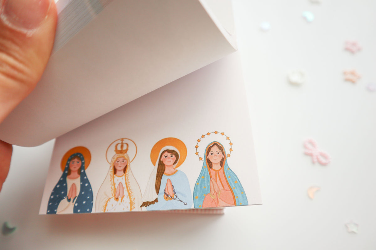 Blessed Mother notepad 4x7