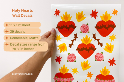 Holy Hearts Wall Decals