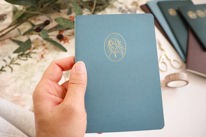 Blue Marian A6 Softcover Notebook