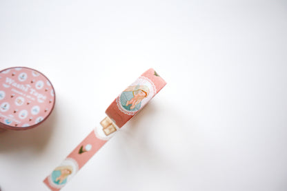 Pink Marian Washi Tape