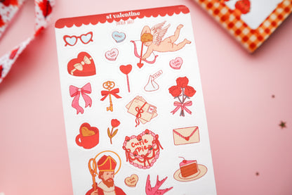 St Valentine Sticker Sheet