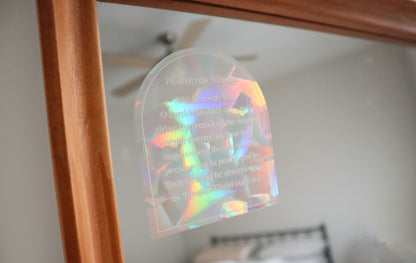 Prayer for The Home Suncatcher Decal