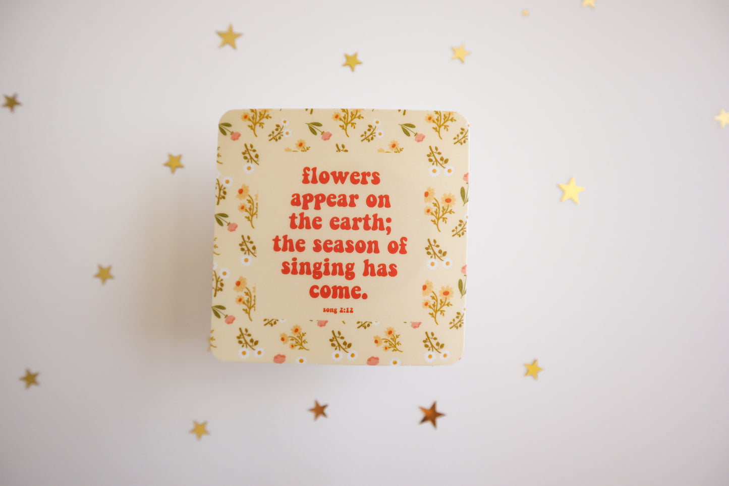 Floral Bible Quote Vinyl Sticker