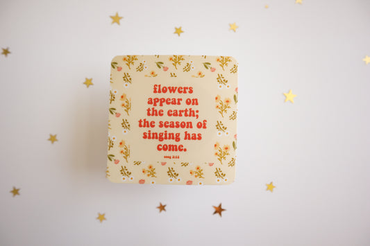 Floral Bible Quote Vinyl Sticker