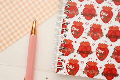 Holy Hearts Wire Notebook