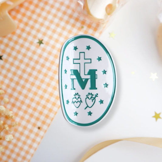 Miraculous Medal Hair Clip