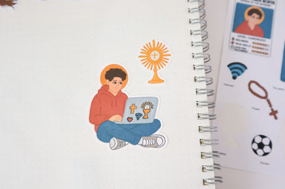 Saint Carlo Acutis Sticker Sheet