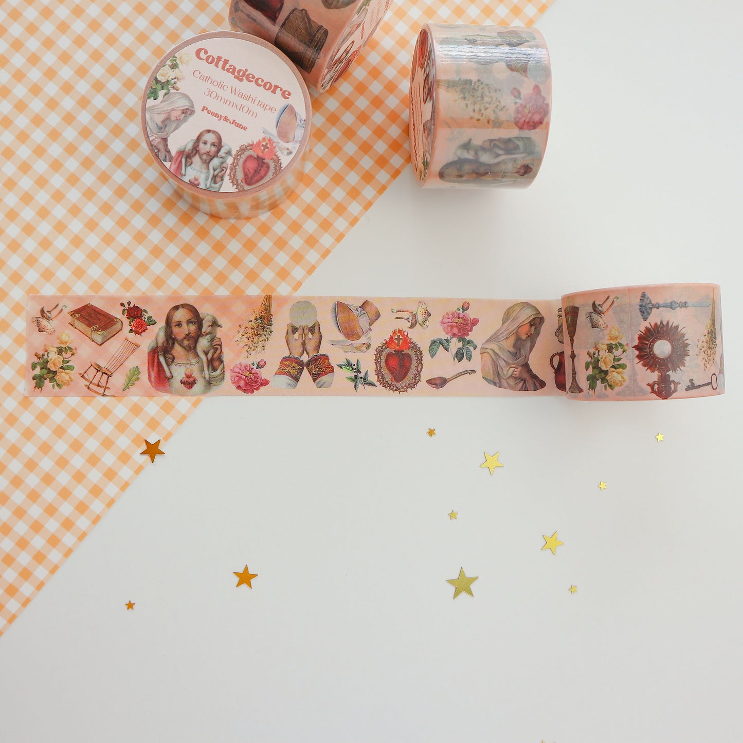 Cottagecore Catholic Washi Tape