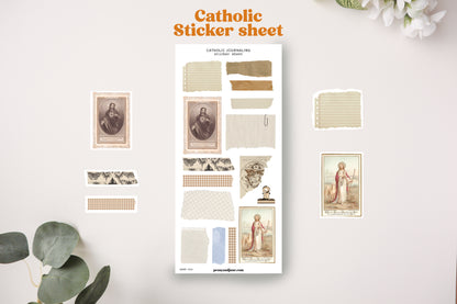 Catholic Journaling Sticker Sheet