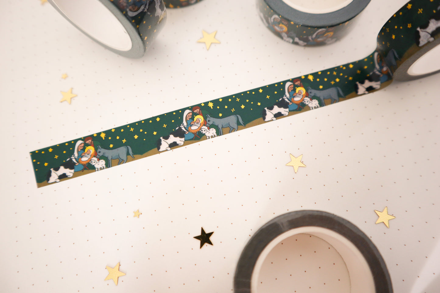 Limited Edition Gold Foil Nativity Washi Tape