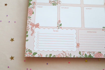 Our Lady Of Fatima Weekly Planner Notepad