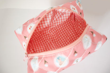 Marian Pink Quilted Pouch