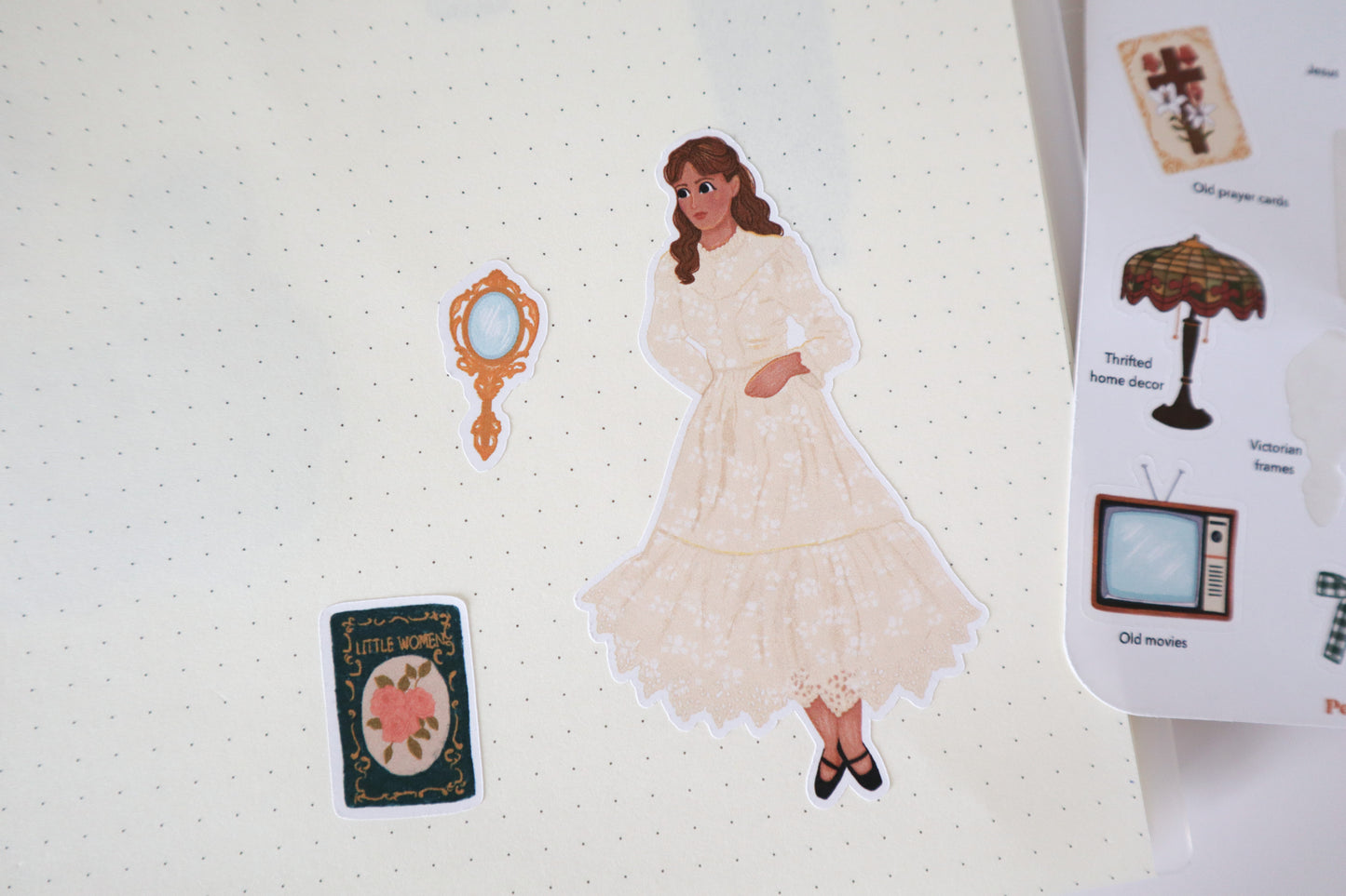 The Vintage Catholic Girl Sticker Sheet