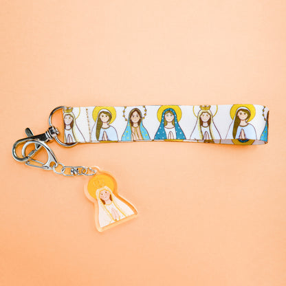 Blessed Mother Lanyard Keychain