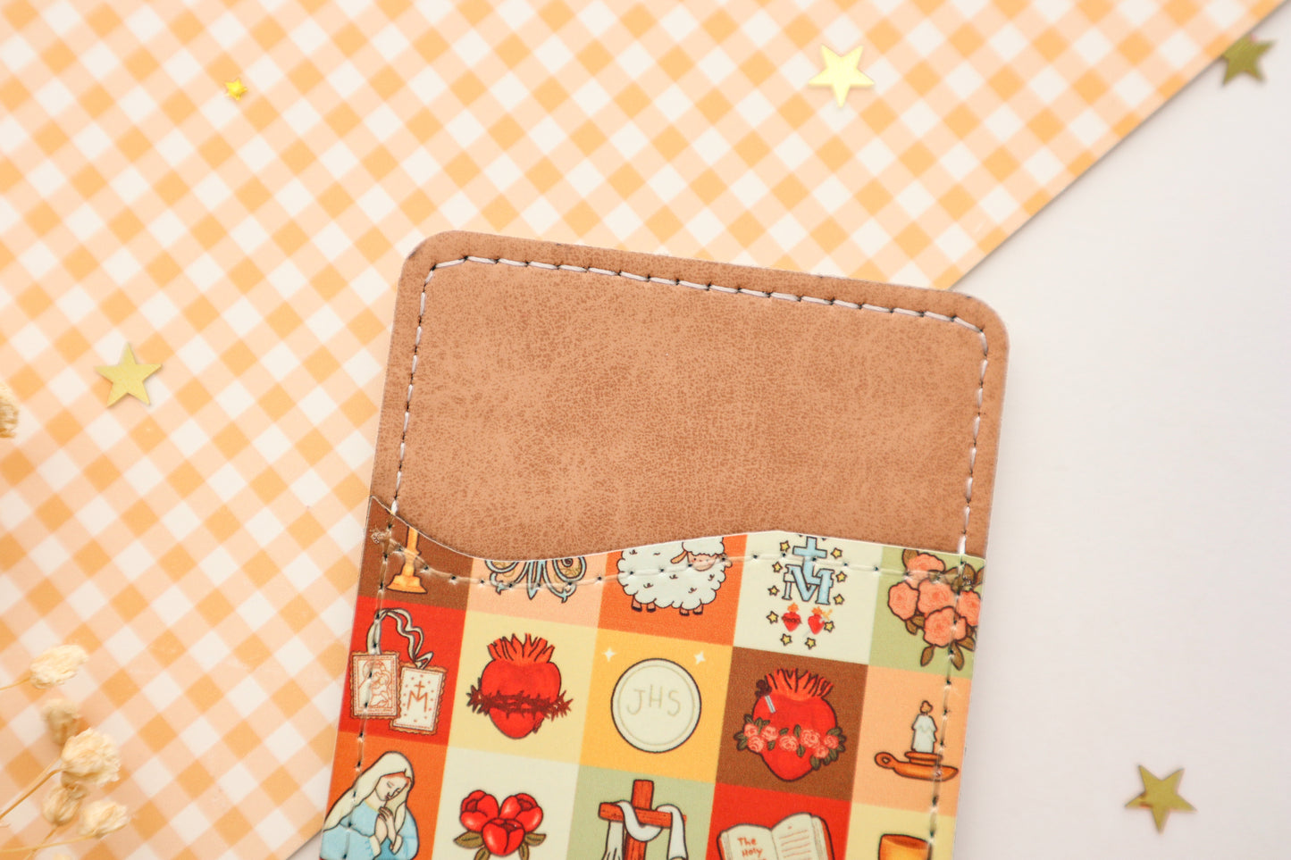 Catholic Patchwork Phone Wallet