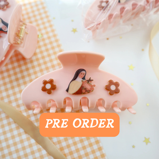 PRE ORDER - St Therese of Lisieux Hair Clip