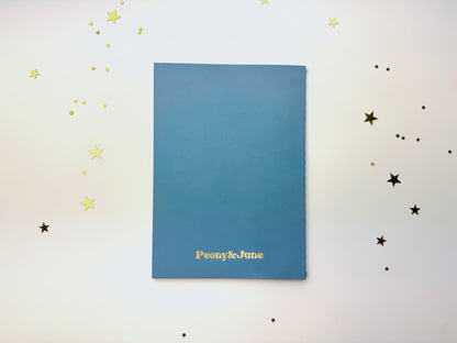 Blue Holy Hearts A6 Softcover Notebook
