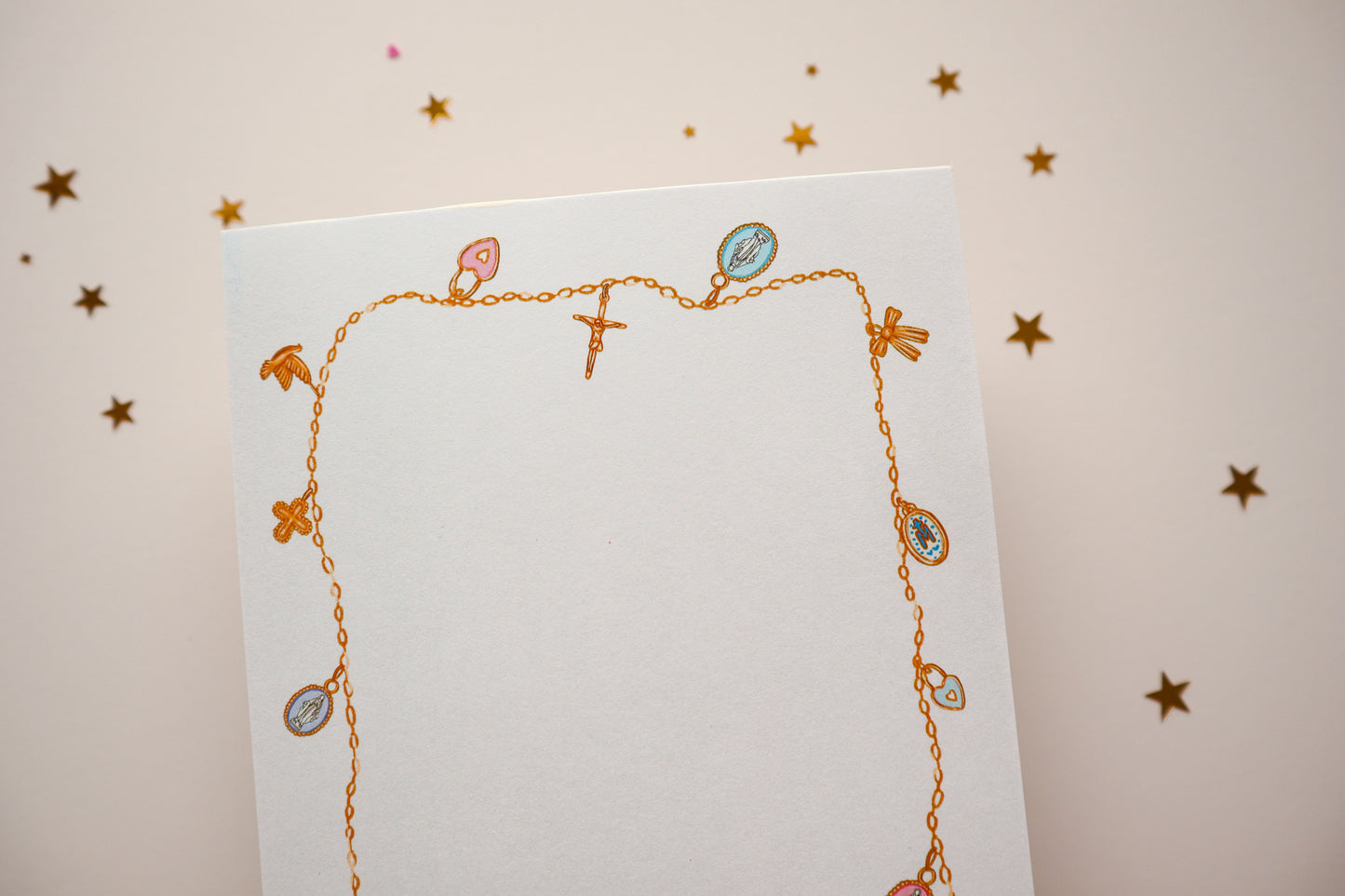 Catholic Charm Necklace Notepad
