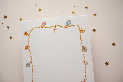 Catholic Charm Necklace Notepad