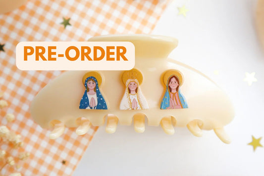 PRE ORDER Blessed Mother Hair Clip