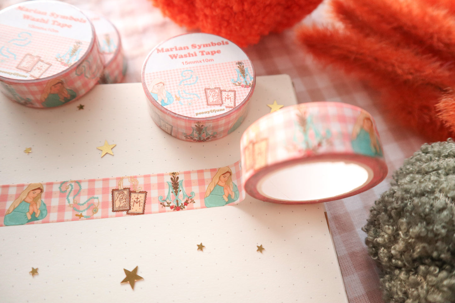 Marian Symbols Pink Washi Tape