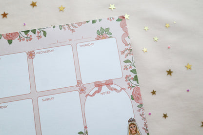Our Lady Of Fatima Weekly Planner Notepad