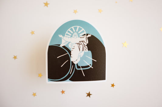 Resurrected Christ Vinyl Sticker