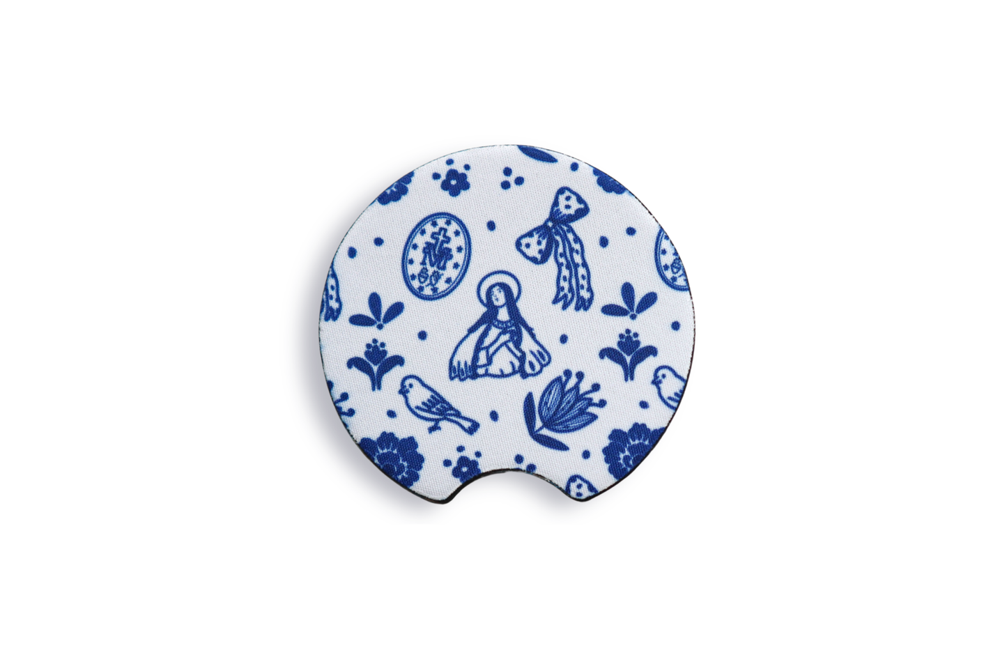 Blue Marian Car Coasters Set of 2