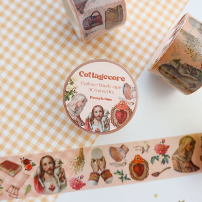 Cottagecore Catholic Washi Tape