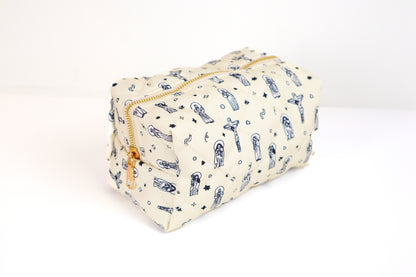 Jesus & Saints Quilted Makeup Bag