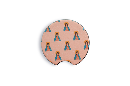 Guadalupe Car Coasters Set of 2