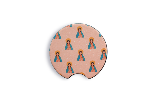 Guadalupe Car Coasters Set of 2