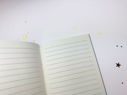 Blue Holy Hearts A6 Softcover Notebook